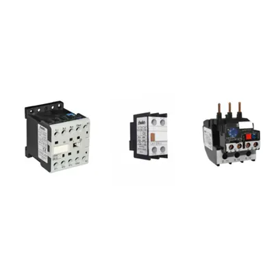 Pachet Complet Echipamente Electrice Industriale: Contactor, Releu Termic si Contacte Auxiliare