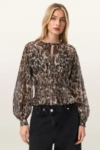 AllSaints bluză cu mătase CERN