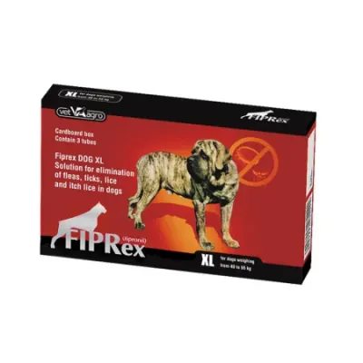 Pipeta antiparazitara pentru caini Fiprex 75 XL ( 40 - 60 kg ) x 1 pipeta