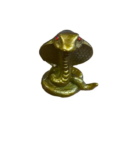 Decoratiune Feng Shui Engros, Sarpe cobra din rasina 7 x 5 cm, model Q 49