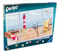 Set de pictură pe număr Ravensburger CreArt - Pe malul mării