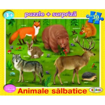 Puzzle - Animale salbatice (30 piese)
