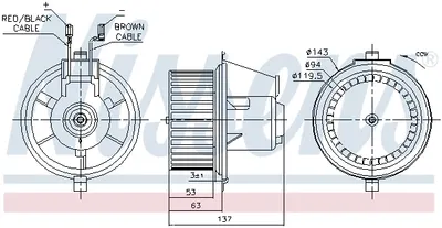 Ventilator habitaclu potrivit SEAT TOLEDO I; VW CORRADO, GOLF II, JETTA II 1.0-2.9 08.83-03.99