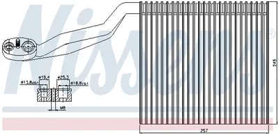 Evaporator aer conditionat potrivit AUDI A4 B6 1.6-4.2 11.00-12.05