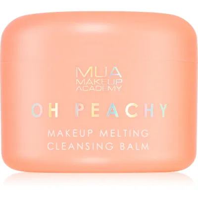 MUA Makeup Academy Oh Peachy balsam demachiant cu ulei cu arome de piersici 70 g