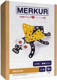 Constructor de metal Merkur - Musca, 41 piese