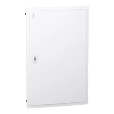 PrismaSet XS, Cofret cu montaj ingropat, 5x24 Module, material plastic, usa plina alba, cu 1 bloc terminal