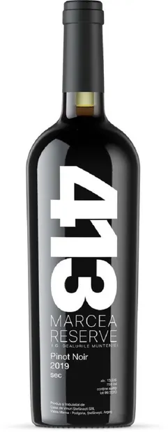 Vin rosu - 413 Marcea Reserve, Pinot Noir, sec, 2019