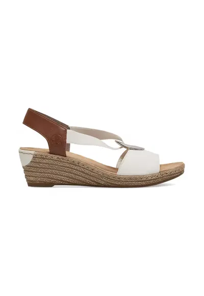 Sandale dama - 590559 - Sintetic - Alb