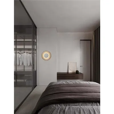 Plafoniera ESTI Foggy Nickel Aluminiu & Fumuriu Sticla LED 17 Wat 220-240Volt 248Lm 3000K IP20 Deschis sus & jos