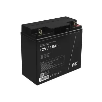 Acumulator plumb acid GreenCell 12V 18AH, terminal F3 (M5), 181 x 77 x 167(167) mm. AGM09