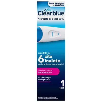 Test de sarcina ultra timpuriu, 1 bucata, Clearblue