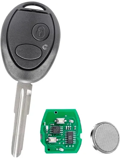 Cheie Auto Programabila Completa Techstar, 433MHz cu 2 butoane, compatibila Land Rover Discovery 2 TD4 TD5 1998–2004 – cip ID73, FCCID: N5FVALTX3, cu lama netaiata si electronica completa