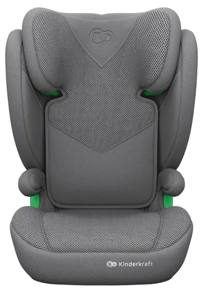 Scaun auto Kinderkraft - Junior Fix 2 Plus, IsoFix, i-Size, 100-150 cm, Grey