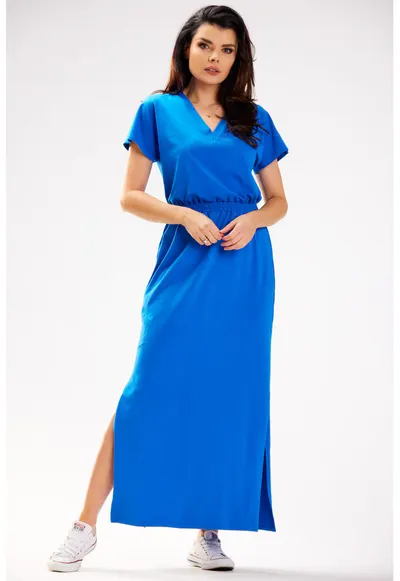 Rochie dama Bumbac - M290 - Albastru