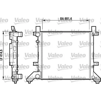 Radiator, racire motor VALEO 731605