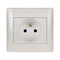 Rhyme French Type Socket White Metallic