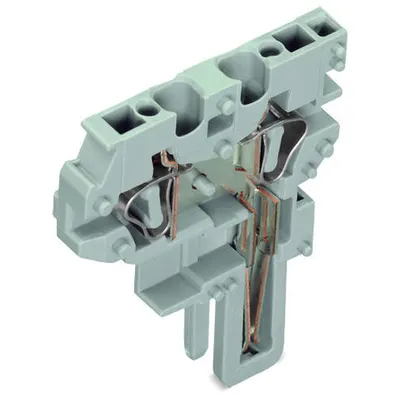 Center module for 2-conductor female connector; 4 mm²; 1-pole; 4,00 mm²; gray