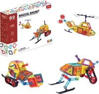 Constructor magnetic pentru copii Sonne - Omega, 72 piese