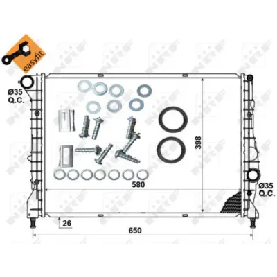 Radiator, racire motor NRF 53238