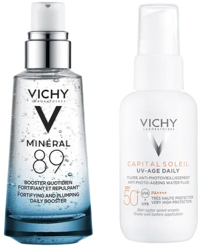 Vichy Set - Gel hidratant Booster și fluid facial UV-Age Daily, SPF50+, 50 + 40 ml