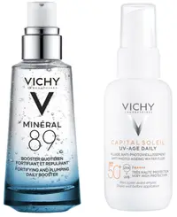 Vichy Set - Gel hidratant Booster și fluid facial UV-Age Daily, SPF50+, 50 + 40 ml