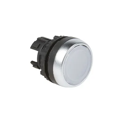 Osmoz illuminated spring return head - flush - alb