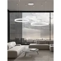 Lampa suspendata MOTIF Nisipiu Alb Aluminiu & Acrylic LED 110W 230V 6160Lm IP20 2700-6000K Changing CCT