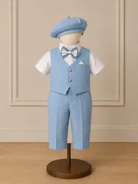 Costum baieti botez catifea Mathias 12 - Diferite Culori