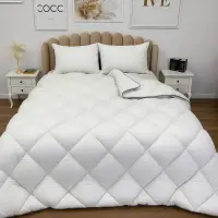Pilota 200x220cm, Casetata, cu Puf Siliconizat, Fabricata in Romania