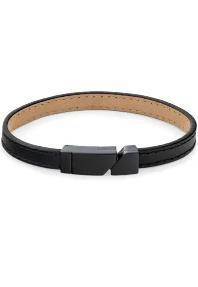 Bratara piele 35100004 - Negru
