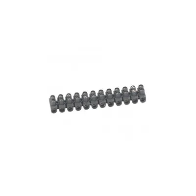 Connection strip Nylbloc - capacity 2.5 mm² - max. current 24 A - negru