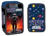 Penar echipat S. Cool YoLLo - Space, 3 fermoare, 38 piese