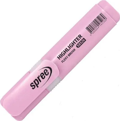 Marker text Spree Flexy Brush - Pastel, roz