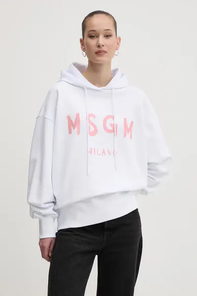 MSGM hanorac cu glugă pentru femei din bumbac
