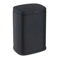Coș de gunoi negru de montat pe perete din oțel 3 l Sare – Wenko