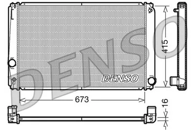 Radiator racire motor potrivit TOYOTA RAV 4 III, RAV 4 IV 2.0 2.4 2.5