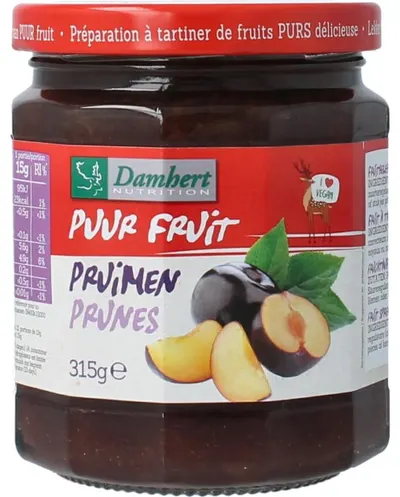 Gem de prune albastre fără zahăr adăugat, 315 g, Damhert