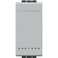 Intrerupator cap cruce 1 modul Living Light Bticino NT4004N, argintiu