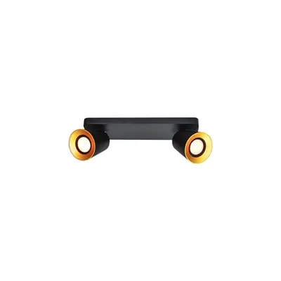 Spot - Ceiling fixture Elli, 4557,AC220-240V, 50/60 Hz, IP 20 2*GU10 ,max. 20 W, double,black