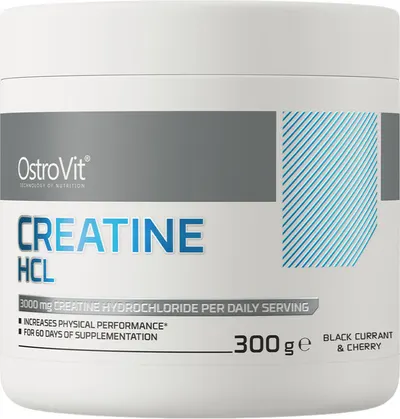 Creatine HCL, cireașă și coacăze negre, 300 g, OstroVit