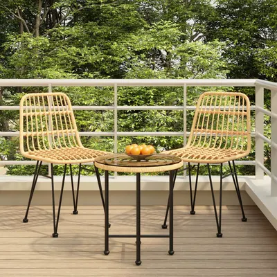 Gossi set mobilier de gradina, 3 piese, poliratan