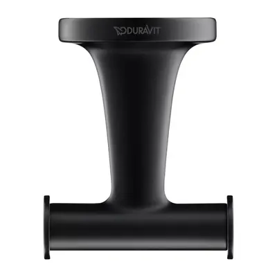 Agatatoare Duravit Starck T 0099304600, montare pe perete, metal, Negru mat