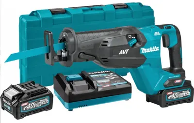 Fierăstrău sabie cu acumulator Makita - JR002GM201, 40V-XGT, 32 mm 2x4.0 Ah