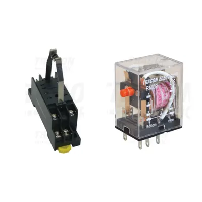 Pachet Releu Miniaturizat 24V DC si Soclu Compatibil RM09