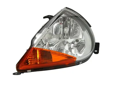 Far Stanga (halogen, H1/H7, electric, fara motoras, culoare insertie: cromat, culoare semnalizator: galben) potrivit FORD KA, STREET KA 1996-2008