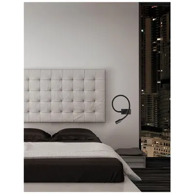 Plafoniera GENEVA Negru Aluminiu Adjustable Intrerupator On/Off LED Samsung 3 Wat 190Lm 3000K IP20