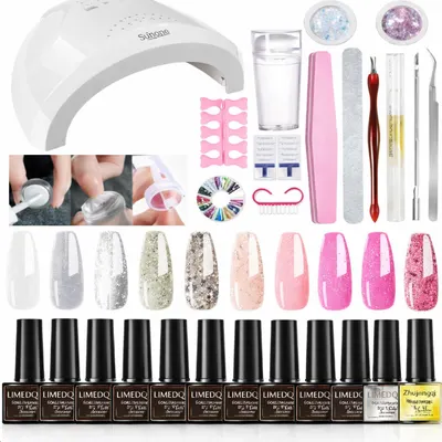 Kit Manichiură Unghii Ojă Semipermanentă ZH24