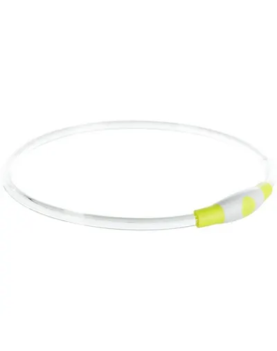 TRIXIE Zgarda luminoasa caini S–M verde