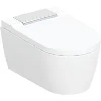 Set vas wc cu functie de bideu rimless suspendat si capac soft close Geberit AquaClean Sela